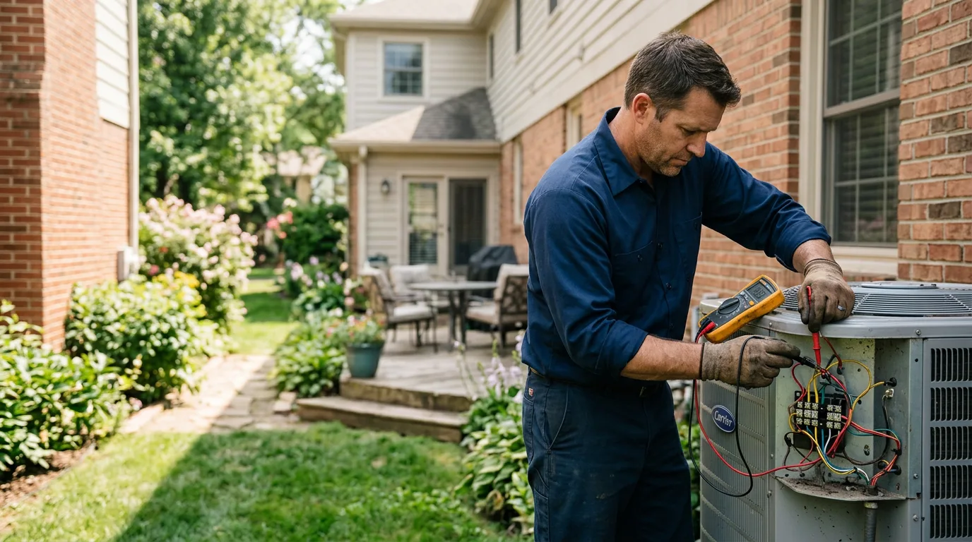 HVAC technician working near Kendalia, TX